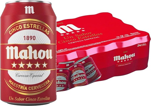 [SK-01-066] 107-Mahou 5 Estrellas Lata 330ml *24*.