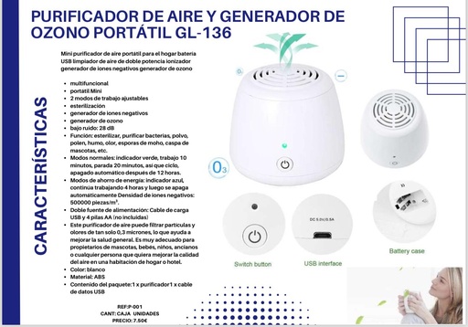 [GL136] 220-Purificador de Aire GL-136 *1*.